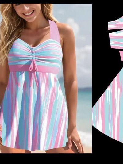 Ropa de mujer Nuevo traje de baño Bikini sexy ajustado de dos piezas Traje de baño floral Traje de baño caliente_voghion.com