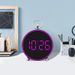 New Creative Alarm Simple Electronic LED Home Bedside Temperature Plastic Clock 8025_voghion.com