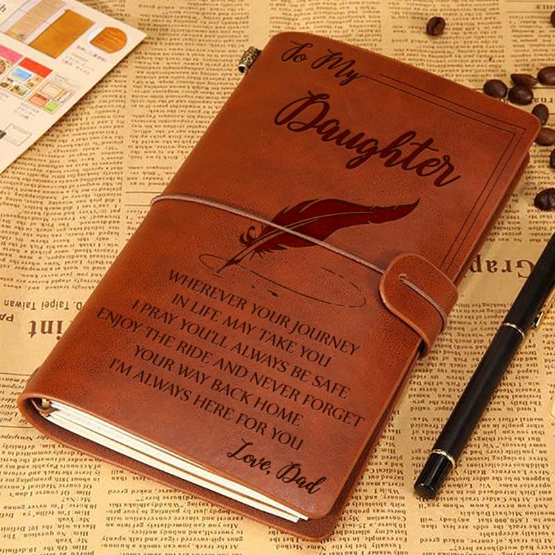 Handbook Notebook Stationery Travel Storage Notepad Retro Strap Handbook_voghion.com