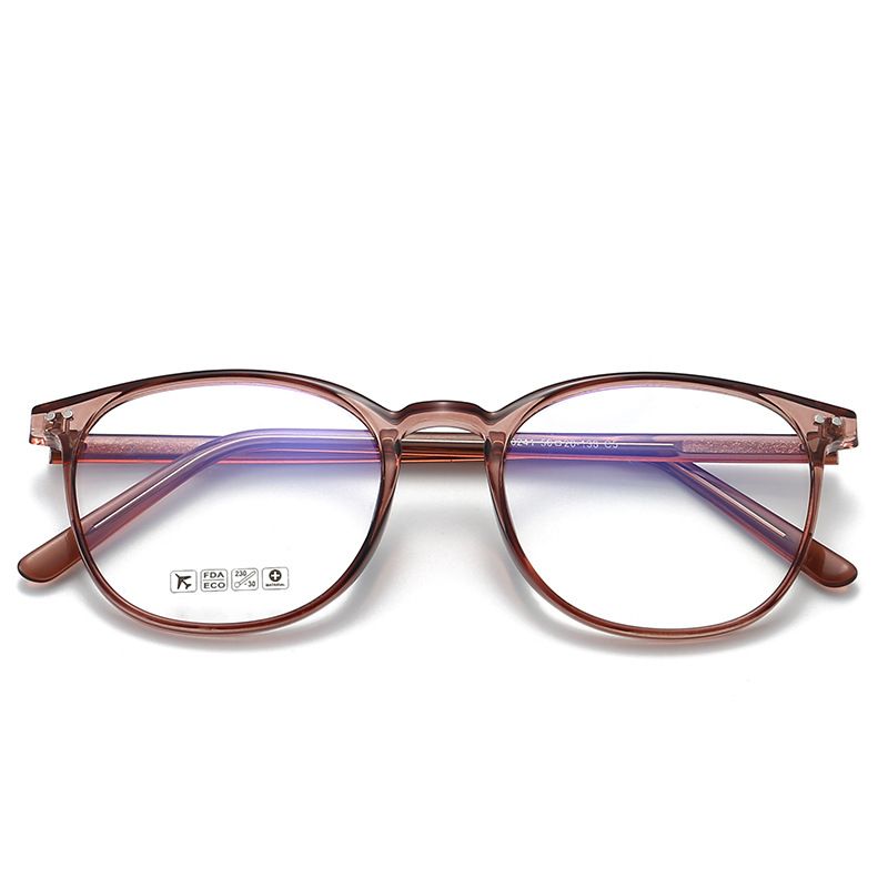 Nieuw 8241 groot rond universeel TR90 montuur voor mannen en vrouwen, lens, anti-blauw licht bril, platte lens_voghion.com