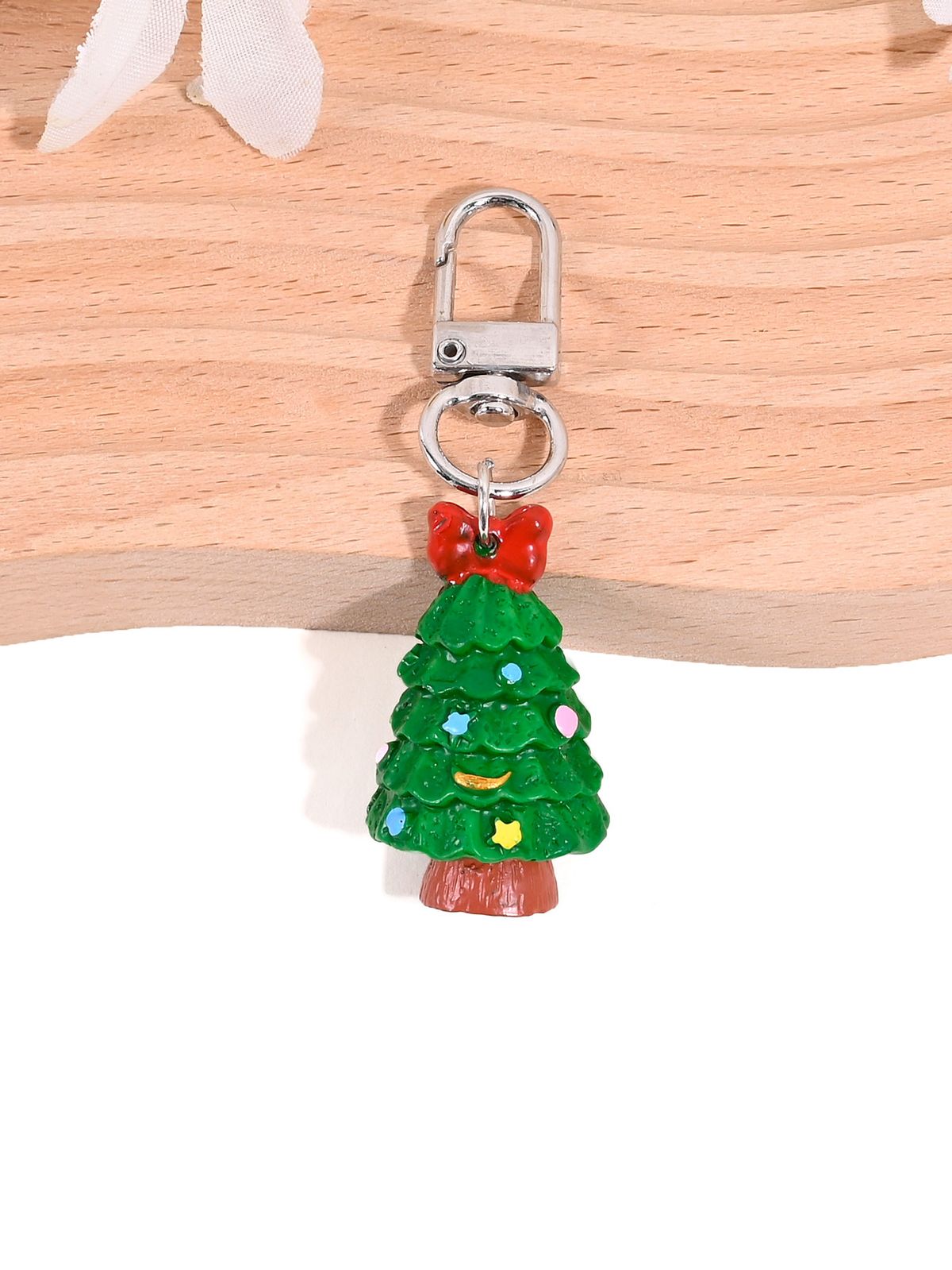 Portachiavi a forma di albero di Natale, Babbo Natale, accessori per borse creative, ciondolo per cellulare, piccoli regali_voghion.com