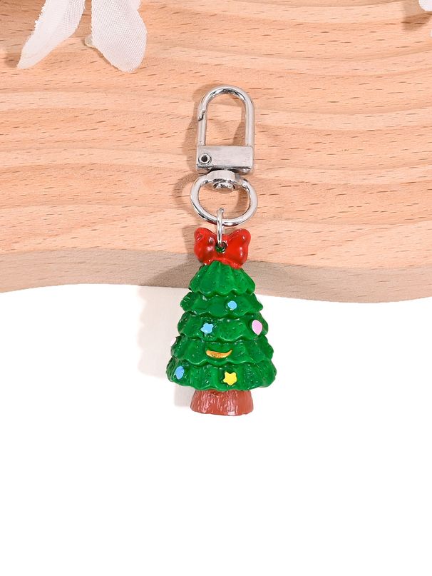 Portachiavi a forma di albero di Natale, Babbo Natale, accessori per borse creative, ciondolo per cellulare, piccoli regali_voghion.com