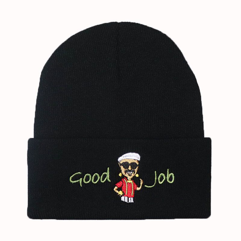 Populære gode job spil tegneseriefigurer broderet strikhue varmt cover hip hop Hat Uld Hat_voghion.com