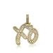 Hip Hop Necklace Diamond Cuban Necklace Hip Hop XO English Letter Heart Gold Australian Jewelry Micro Paved Zircon Personality Pendant Trendy Necklac_voghion.com