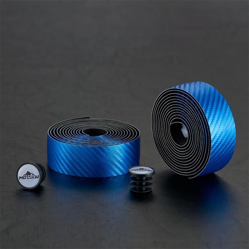 Highway handlebars, bicycle colored white straps, PU wear-resistant EVA anti-skid riding equipment_voghion.com