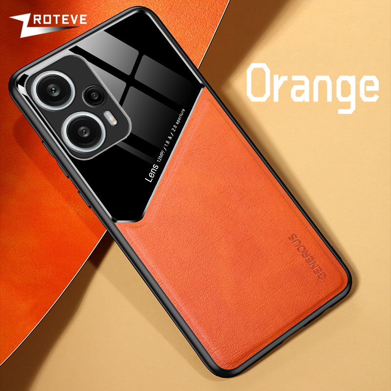 Custodia PocoF5 ZROTEVE Custodia rigida magnetica per PC in pelle PU per Xiaomi Poco F5 F4 F3 X3 GT Custodie Xiomi Mi Pocophone X4 X5 Pro 5G_voghion.com