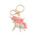 Cute Creative Color Diamond-encrusted Little Pegasus Unicorn Rainbow Horse Alloy Keychain Jewelry Bag Pendant_voghion.com