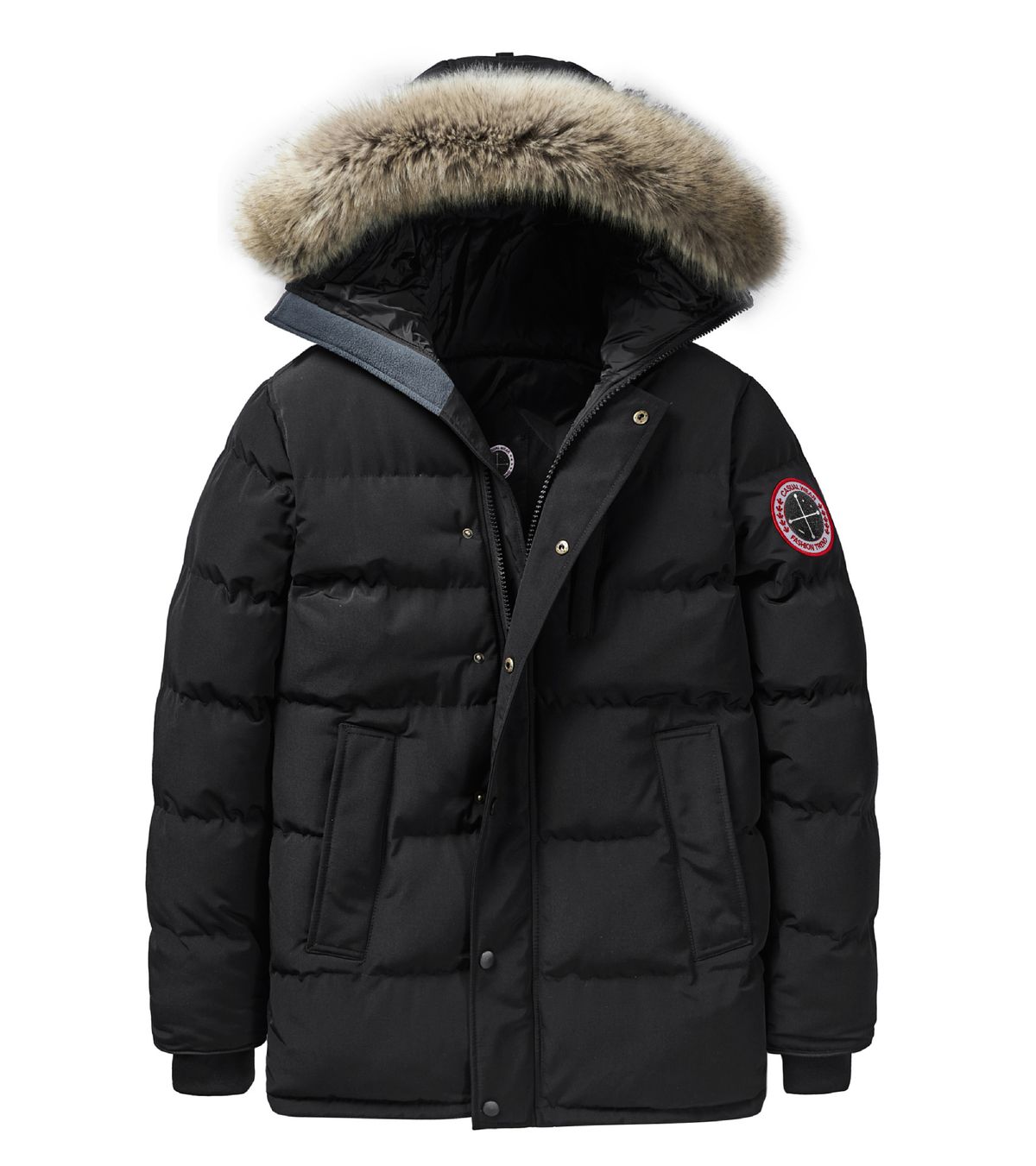 Giacca con cappuccio invernale da uomo - Cappotto caldo oversize per attività all'aperto, impermeabile e antivento, disponibile in grigio e nero_voghion.com