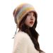 2025 Autumn/Winter Large Head Circumference Face-Flattering Knitted Wool Fashionable Versatile Warm Fleece Hat_voghion.com