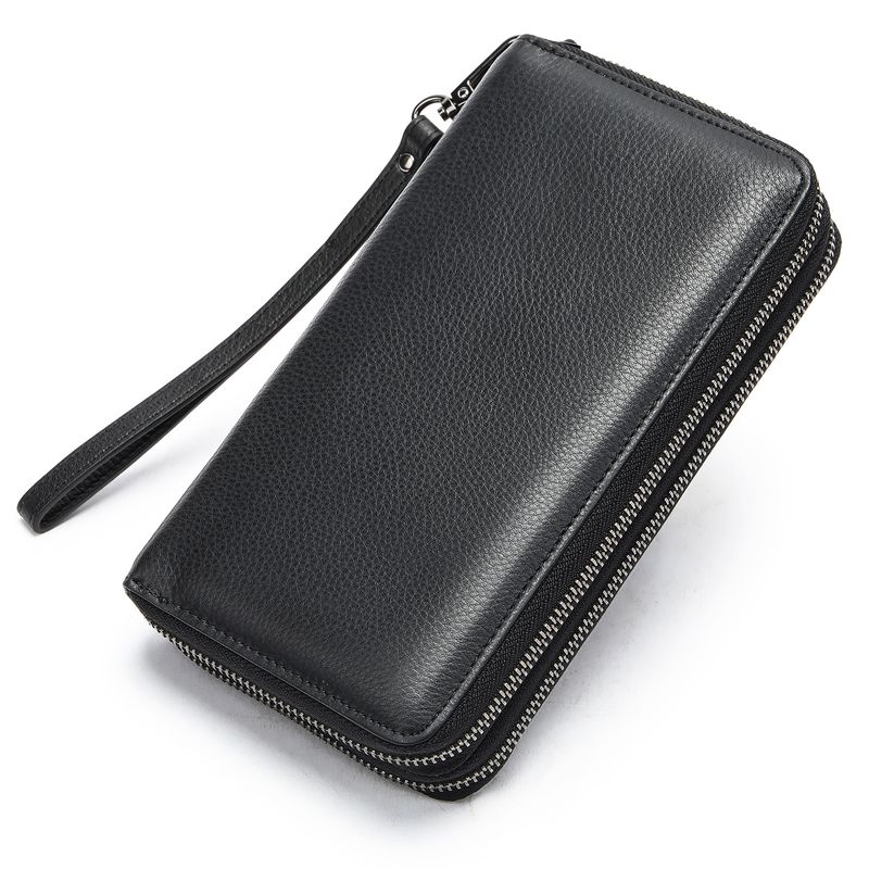 Portafoglio Marant da uomo, lungo, in vera pelle, nuovo stile, pochette in pelle bovina, con cerniera, da uomo_voghion.com
