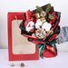 Ramo de flores preservadas de piñas navideñas - Flores naturales y secas mixtas | Caja de regalo creativa hecha a mano | Regalo navideño para decoración del hogar_voghion.com
