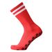 Elite Football Socks With Grip & Breathability – Moisture-Wicking Polyester, Anti-Slip Striped Design For Training & Matches_voghion.com