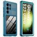 For Samsung Galaxy S23 Ultra Waterproof Case Shockproof Heavy Duty Hybird Full Cover Built-in Screen Protector (Green)_voghion.com