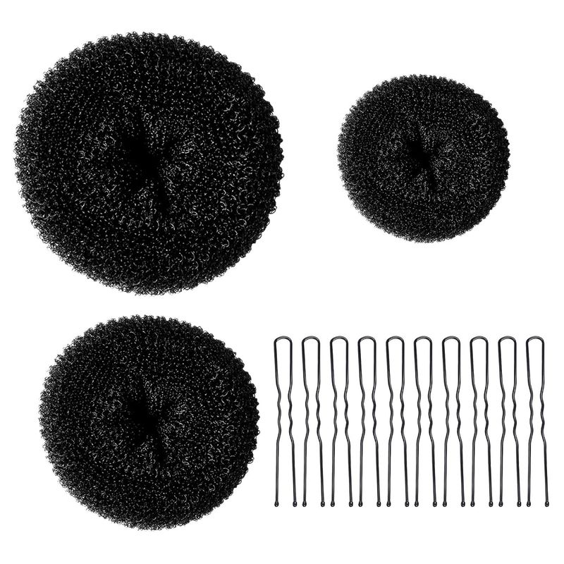 Donut Saç Kıvırıcı, Top Saç Aksesuarları Seti Saç Aksesuarları, Gelin Örgü Seti_voghion.com