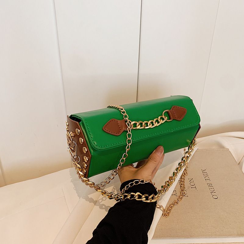 Small niche design, fashionable beautiful 2024 summer personalized single shoulder casual cylindrical bag, trendy and_voghion.com