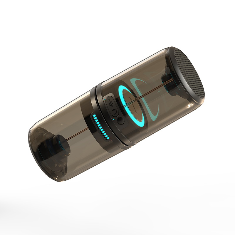 Mini Desktop Kleine Drahtlose Computer Bluetooth Home Bunte Atmosphäre Licht Transparent Lautsprecher Tragbare Magnetische Hohe_voghion.com