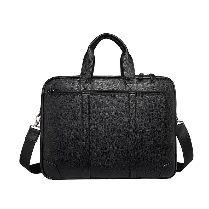 New Men's Handbags Business Briefcases Men's Diagonal Cross Computer Bag 15.6 Inch Multi-compartment PU Shoulder Crossbody Bag_voghion.com