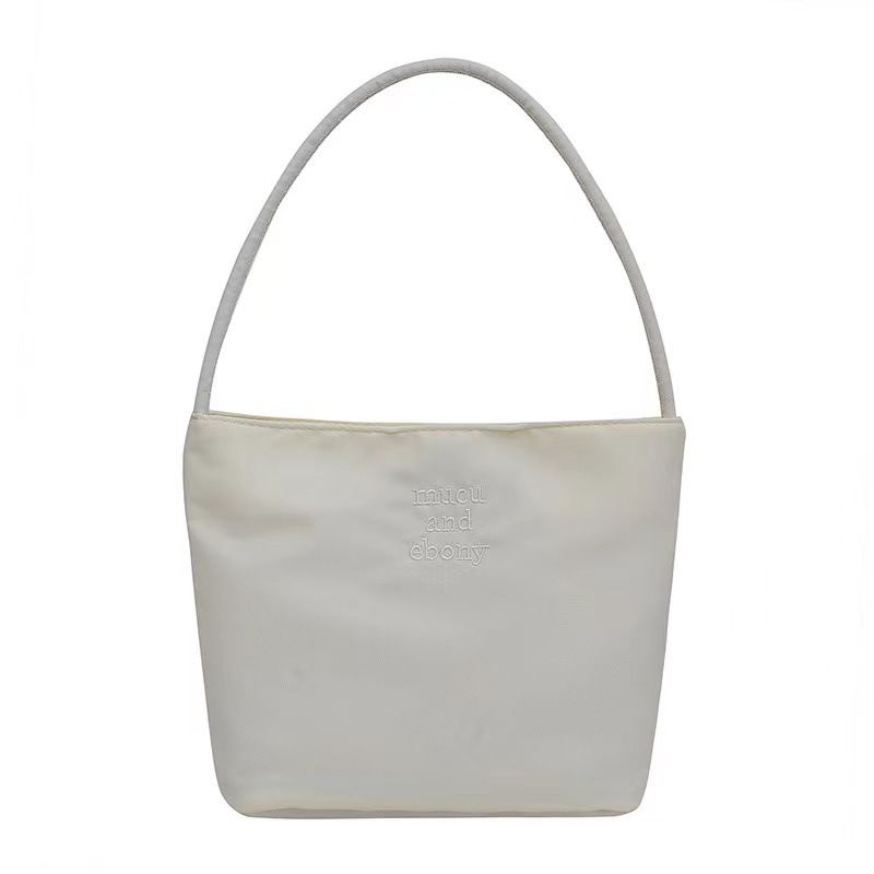 Koreanischer Mehrkanal-Eboy 2024 Neue Bucket Bag Damen Einfache und lässige vielseitige Handtasche Nylon Unterarm_voghion.com