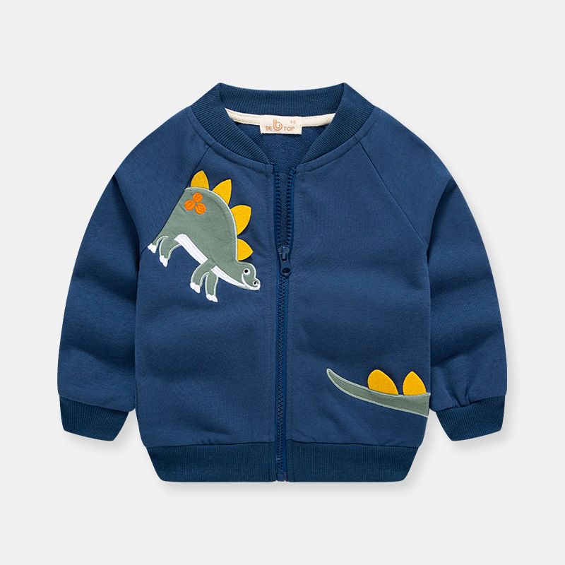 Herbst-Reißverschluss-Shirt, Jungen-Mantel, Baseball-Shirt, Kinder-Top, lässige Baby-Jacke, Strickjacke_voghion.com