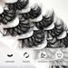 False Eyelashes Messy Fried Hair Curl Thick fluffy eyelashes_voghion.com