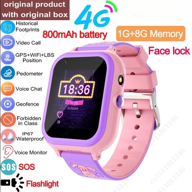 Barn Smartklocka GPS Tracker Wifi Videosamtal SOS Vattentät T29 Barntelefonklocka_voghion.com