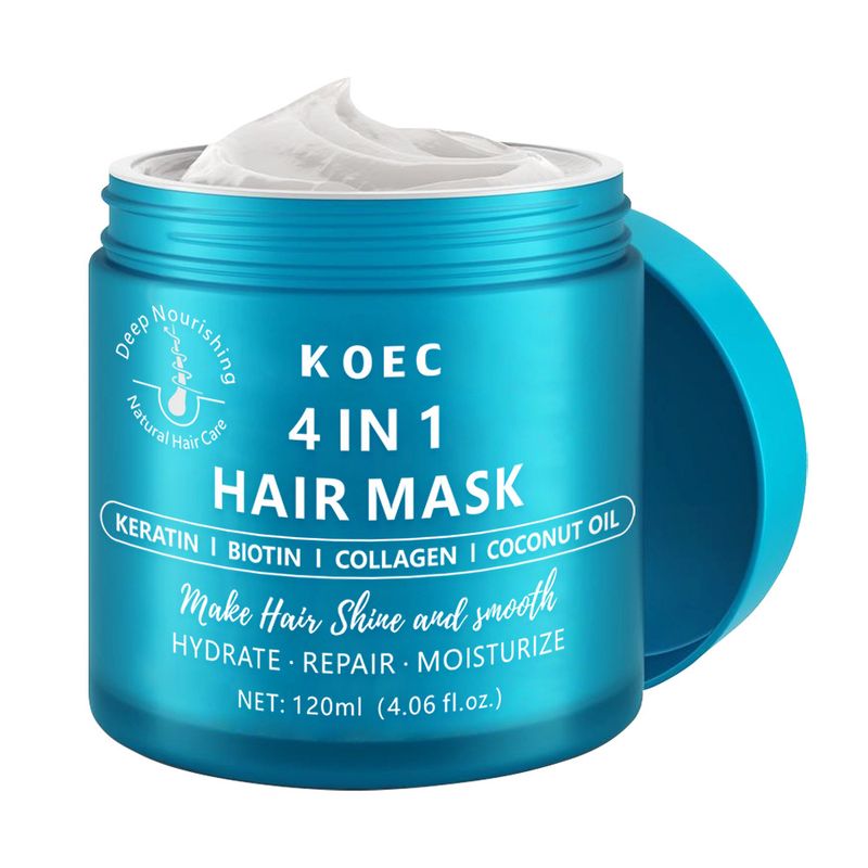 Maschera per capelli alla cheratina riparatrice, maschera per capelli al collagene, nutriente, idratante e nutriente, migliora i capelli secchi e crespi._voghion.com