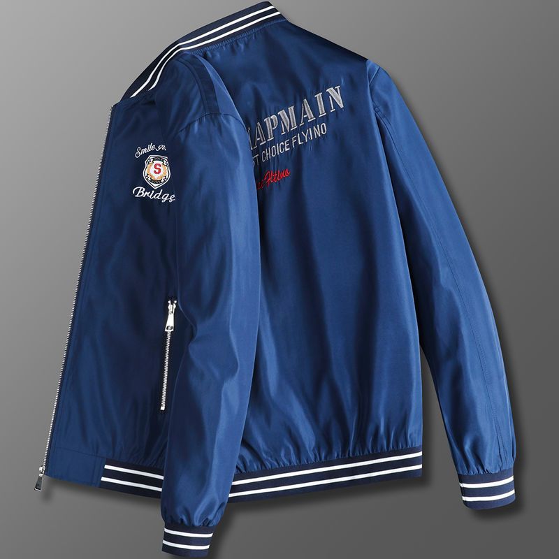 Men's outerwear 2021 new trend high-end handsome youth 30 years old spring and autumn plus size baseball jacket_voghion.com