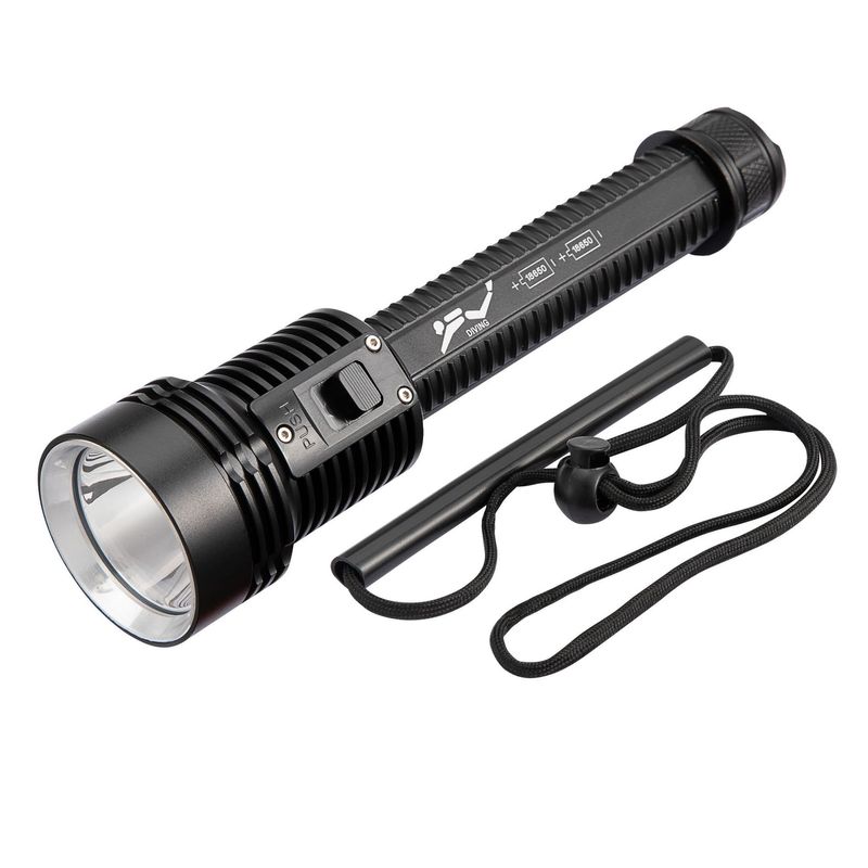 Starkes Licht Tauchen Taschenlampe Hohe Helligkeit Lange Reichweite Meer Angeln Magnetische Control Schalter Tauchen Gewidmet_voghion.com