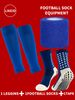 Meias de futebol de fundo de toalha grossa para adultos, equipamento para homens e mulheres, cola antiderrapante, meias de deus, fita protetora para pernas, tiras de meias_voghion.com