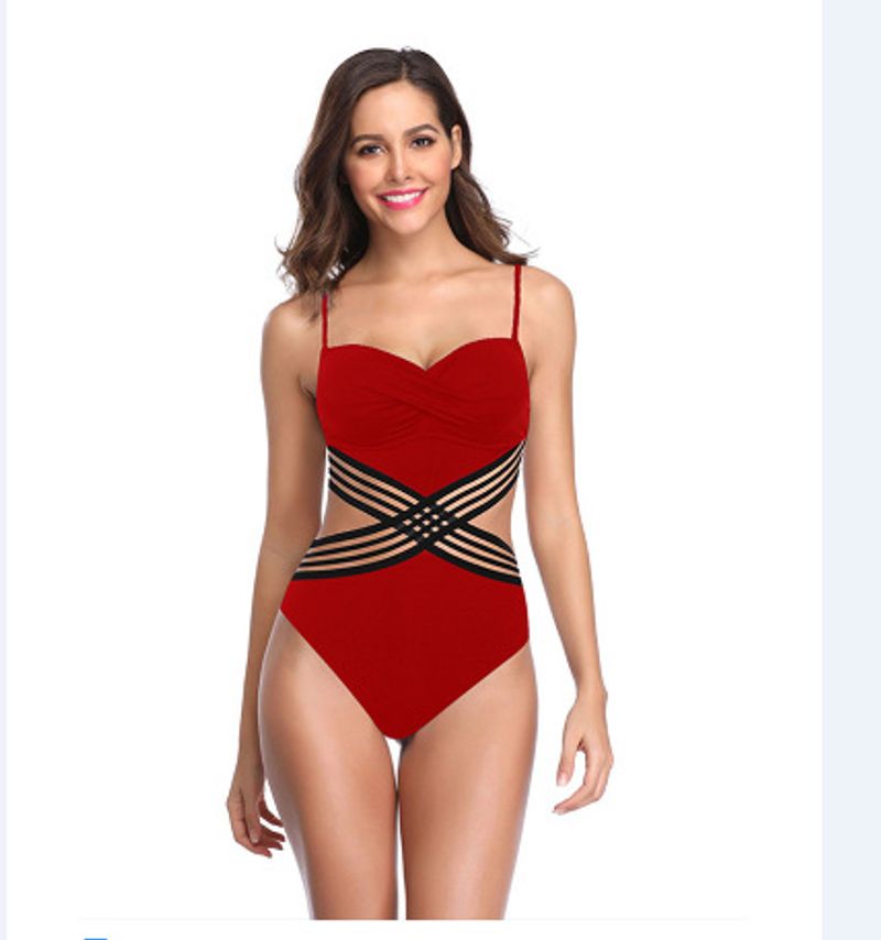 Maillot de bain une pièce élégant pour femme - Maillot de bain sexy et confortable avec bretelles réglables, tissu de haute qualité, parfait pour la plage et la piscine._voghion.com