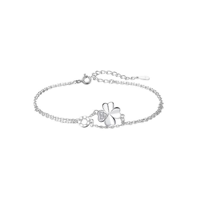 Liebe Vier Kleeblatt Armband Frauen Ins High-End Kleine Leben Weihnachten Geschenk Für Freundin_voghion.com