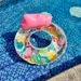 Glitter Flamingo Pool Float - XXL Thickened Eco-PVC Inflatable Ring With Backrest & Cup Holder Adult Swimming Circle For Pool & Beach_voghion.com