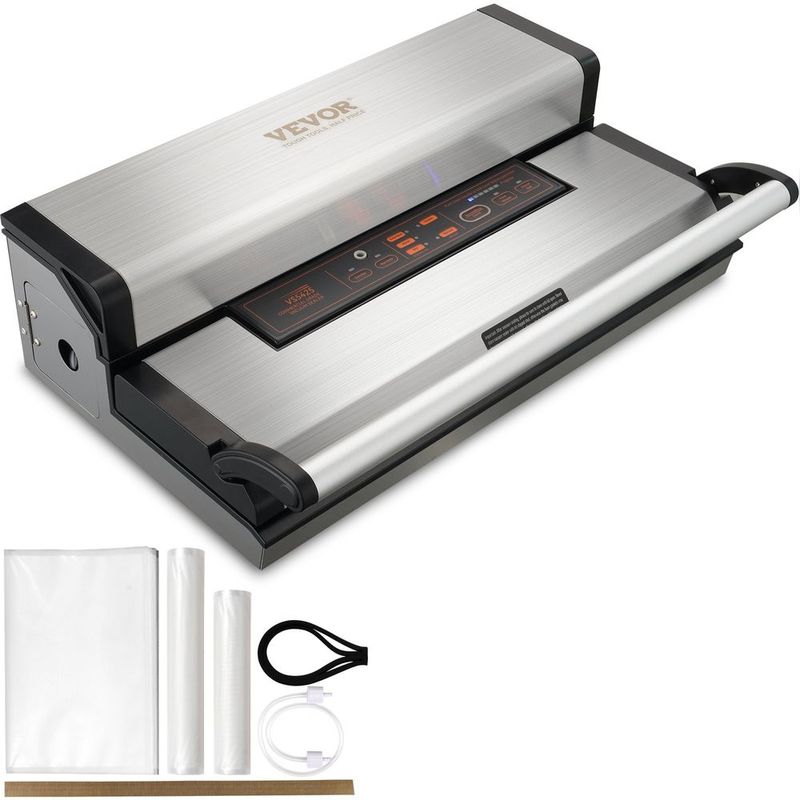 VEVOR Vacuum Sealer Machine, 95Kpa 350W Powerful Dual Pump And Dual Sealing, Dry And Moist Food Storage, Automatic And Manual Air Sealing System Wit_voghion.com