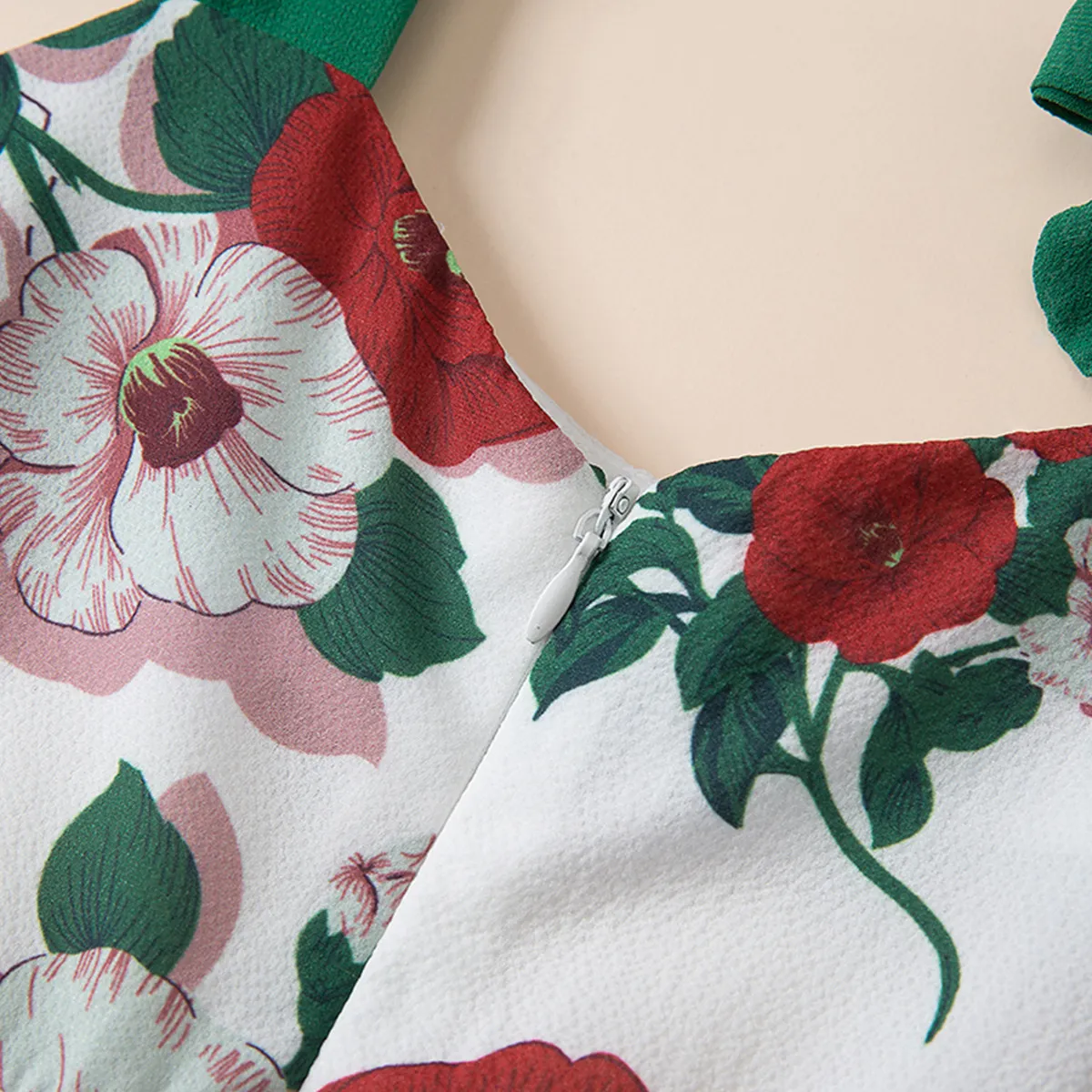 Robe mère-fille à bretelles, motif floral, pour enfant, commerce extérieur, européenne et américaine, YY0009_voghion.com