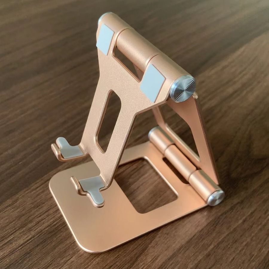 Supporto portatile per cellulare in lega di alluminio per streaming live e viaggi pieghevoli_voghion.com