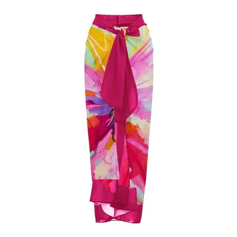 Costume da bagno intero da donna con stampa libellula e volant, monospalla_voghion.com
