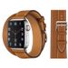 Vendita calda Adatto per iWatch7 Doppio Loop iWatch 8654SE Cinturino in pelle a blocchi di colore contrastanti | Moda, tendenza_voghion.com