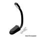 Mini lampe de lecture LED à clip, 3 niveaux de luminosité, rechargeable par USB, idéale pour les voyages, la chambre et les dortoirs._voghion.com