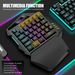 One-handed Game Keyboard 2.4G Wireless Charging Model RGB Luminous Left-hand E-sports Game Keypad Source Factory_voghion.com