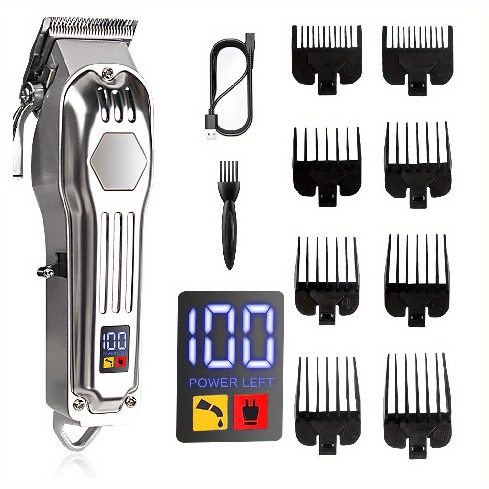 Opluedbar elektresch Hoerschneider a Baarttrimmer-Set fir Männer - Perfekt Kaddo fir Pappendag oder Feierdeeg_voghion.com