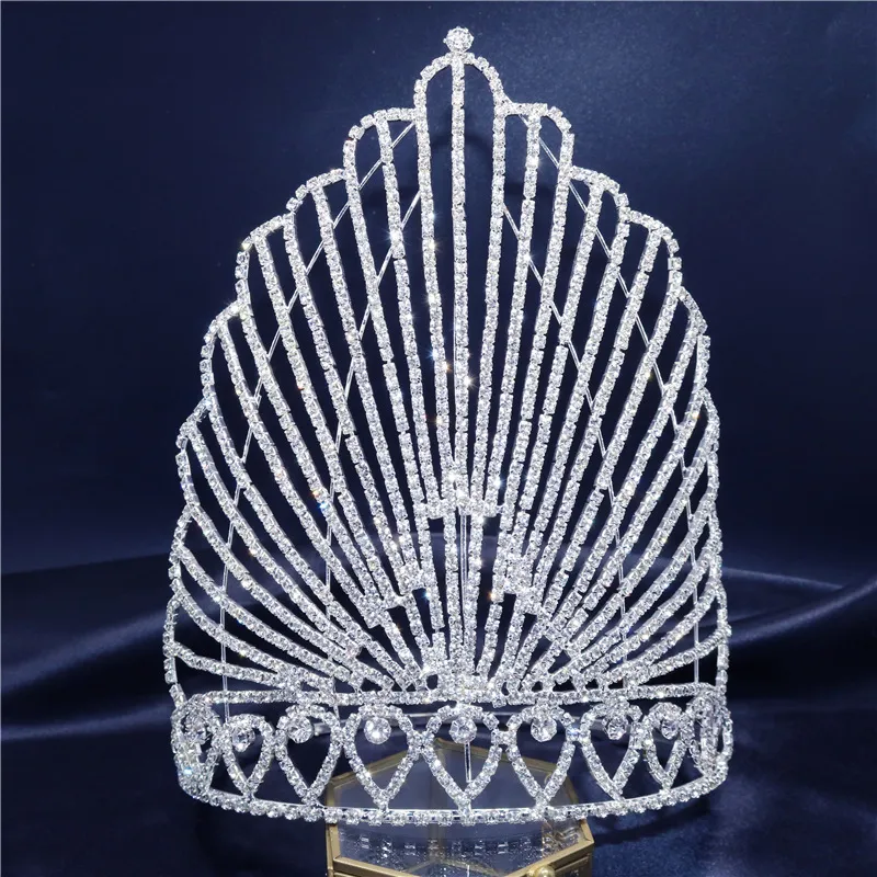 Nouvelle couronne scintillante avec diamants d'eau et accessoires de luxe exquis pour diadème de mariée_voghion.com