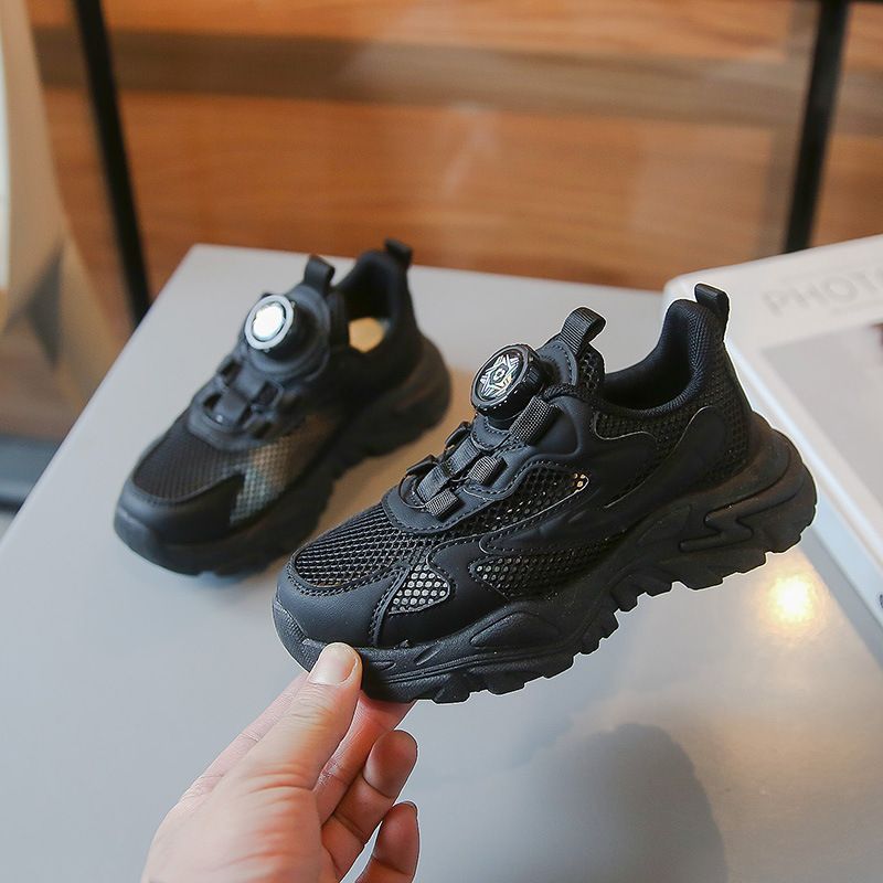 Boys' Spring Autumn 2024 New Sports Little White Breathable Summer Middle and Big Children's Single Mesh Shoes Students_voghion.com
