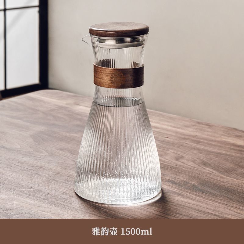 Conjunto de xícaras de vidro para sala de estar, resistente a altas temperaturas, luxo, hospitalidade, água fria, chaleira, chá_voghion.com