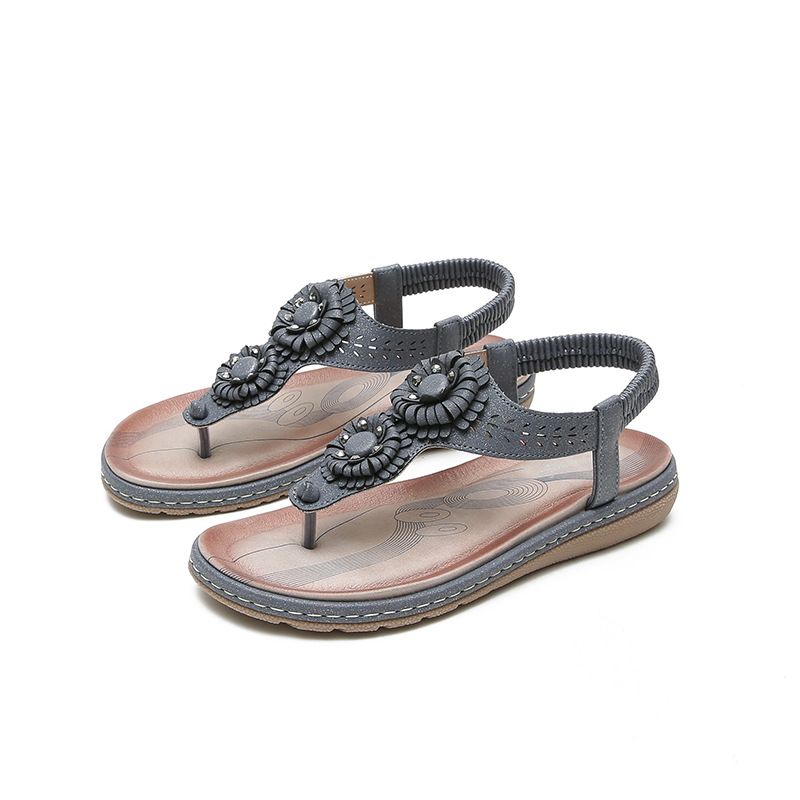 Sandale pentru femei la modă, cu vârf rotund, cu clips, casual, de mărime mare, pantofi de plajă pentru călătorii_voghion.com