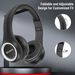 Nytt trådlöst headset stereo presenthuvud monterat Bluetooth-headset FM-kort hopfällbart sport_voghion.com