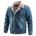 2025 Fashion Jacket Men's Denim Jacket Fleece Thickened Jacket Men's Casual Denim Jacket Men's_voghion.com