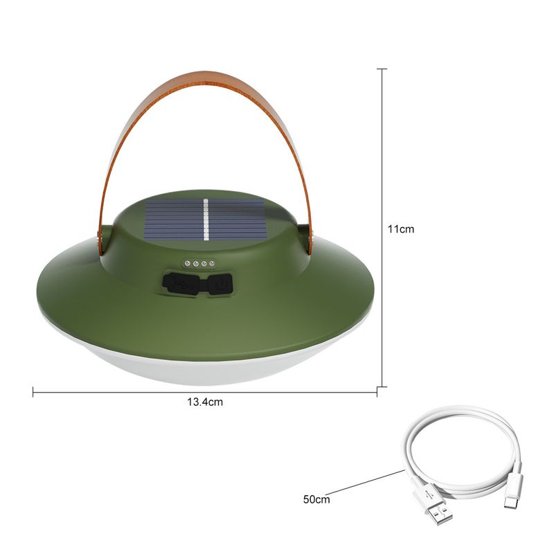 Tragbare Solar-LED-Campinglaterne – wasserdichtes Handlicht für den Außenbereich, Notfälle, Marktstände_voghion.com