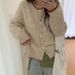 "Oversized Color-Block Cardigan – Soft Knit Button Front Sweater (Gray/Teal/Terracotta/Cream/Charcoal, One Size_voghion.com