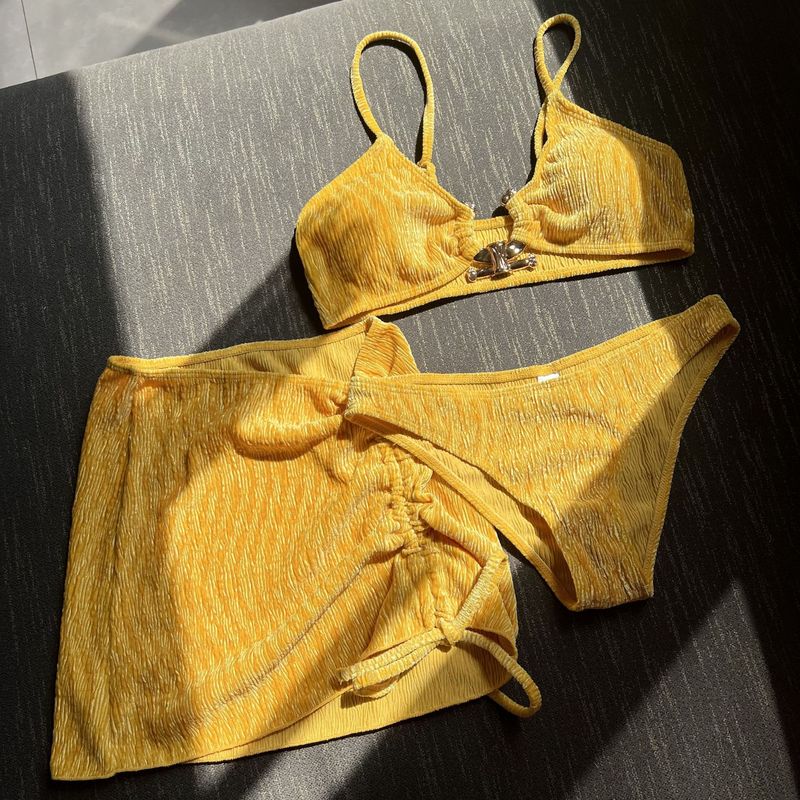  Kadınların yeni yaz taze ins tarzı üç parçalı mayo mayo bikini bikini _voghion.com