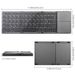 Foldable Wireless Ultra Slim Touchpad Bluetooth Rechargeable Folding Keyboard For Tablet Laptop_voghion.com